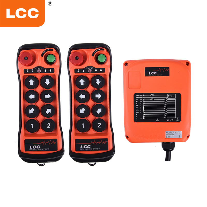 Q800 380v 220v 36v 24v UHF 8键射频遥控器绞盘林业