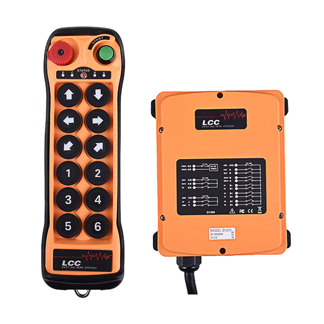 Q1200 LCC 12 按钮单步防水工业起重机无线电遥控器