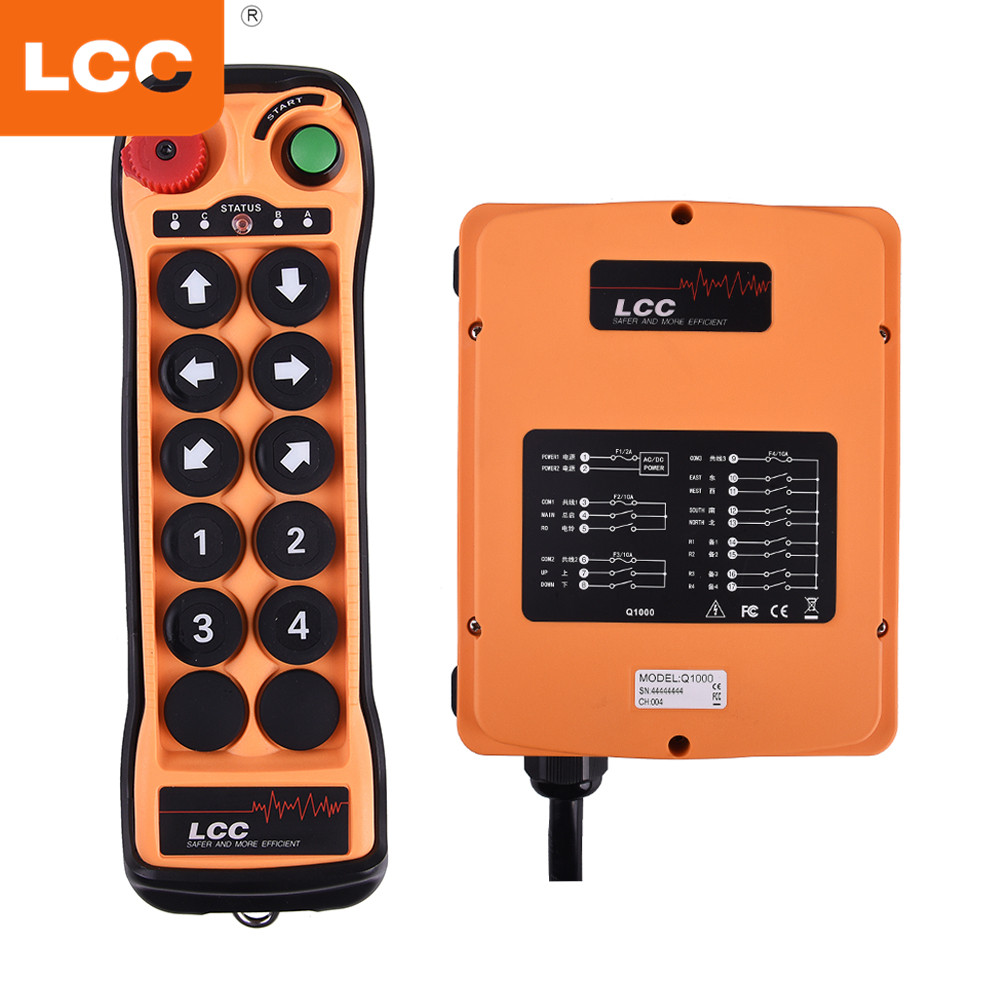 Q1000 防水 10 键无线电工业无线遥控升降开关